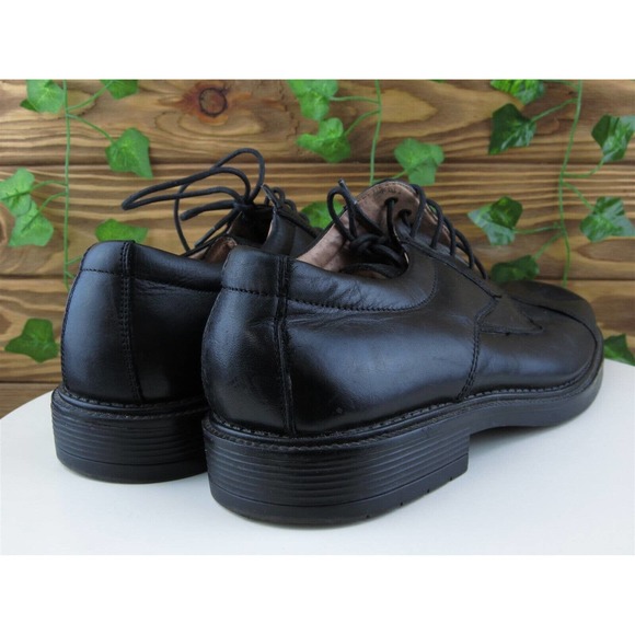 Franco‎ Fortini Sz 10.5 Medium Derby Oxfords Black Leather Men Lace Up Riviera main image 10